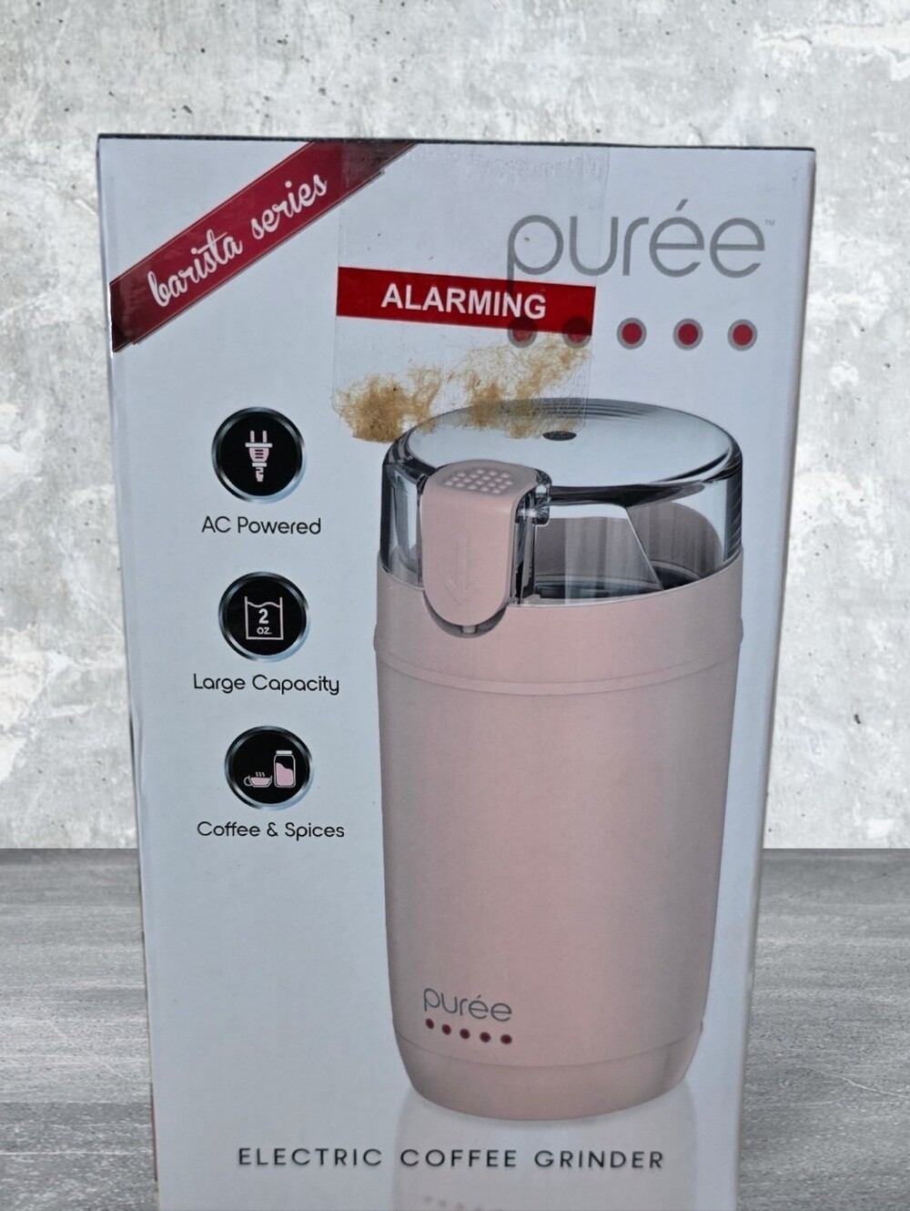 Puree Electric Coffee Grinder, NIB
